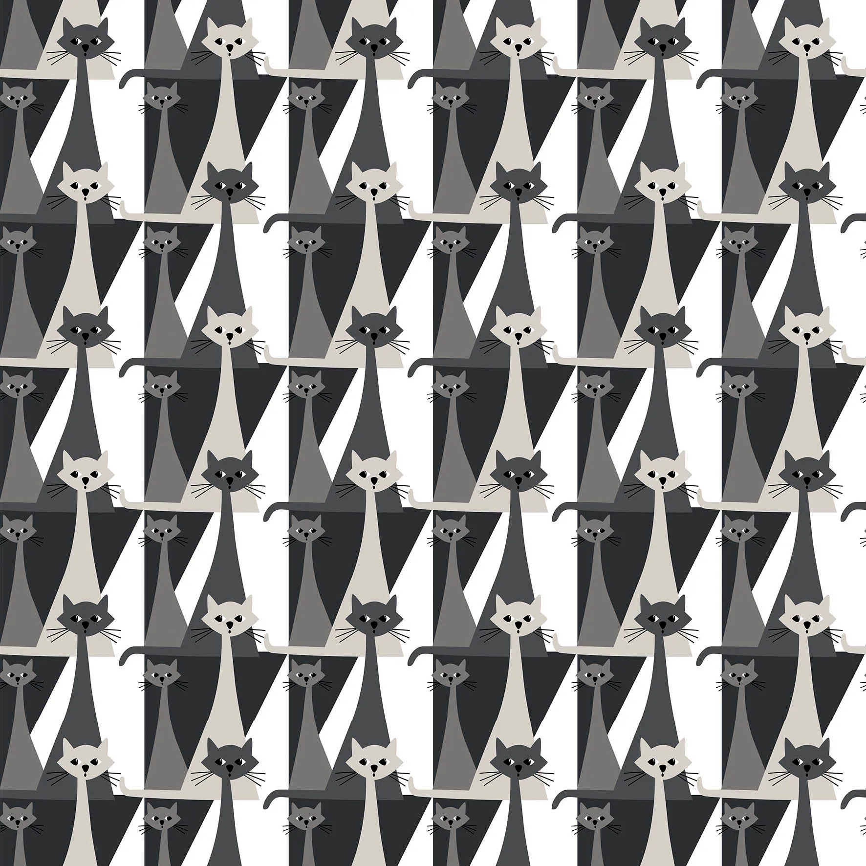 Tkanina Kitty, Szary Arvidssons Textil