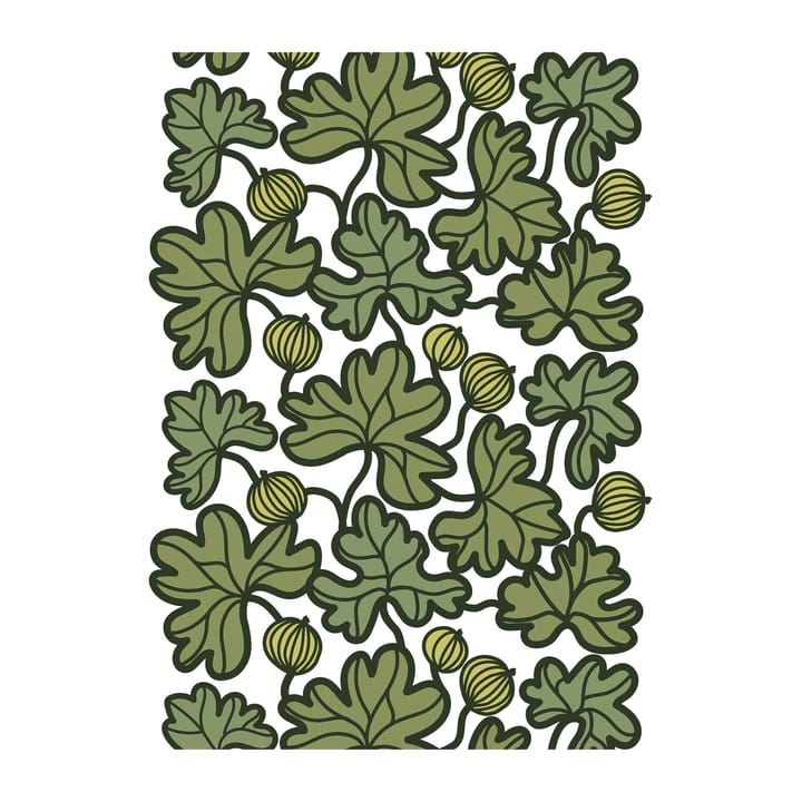 Tkanina Krusbär - Zielony - Arvidssons Textil
