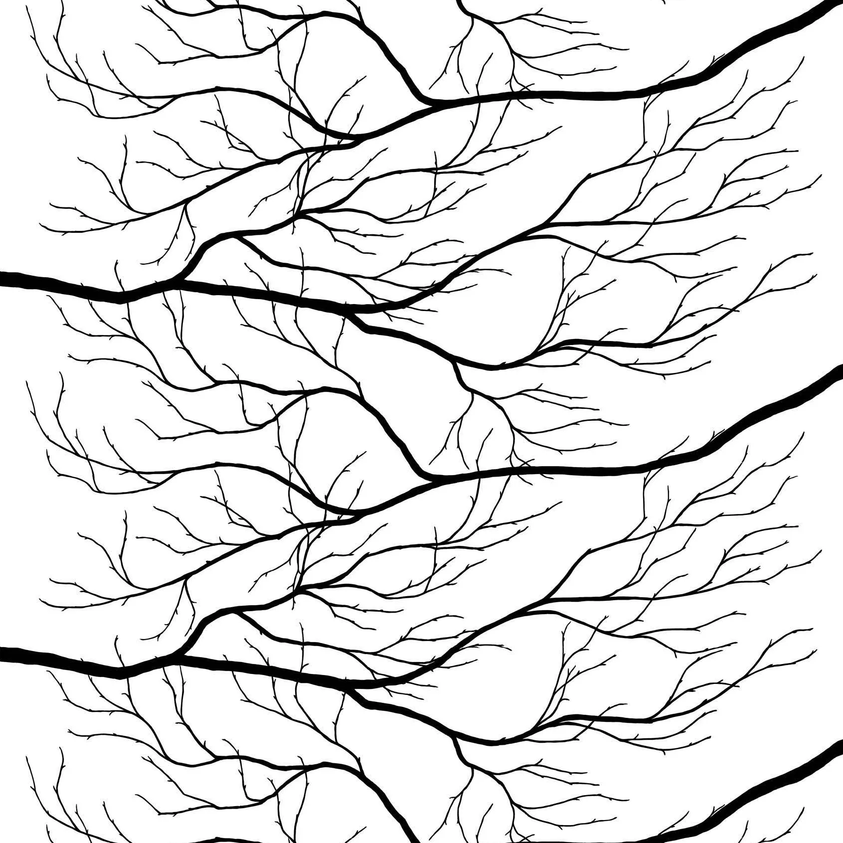 Tkanina Kvisten, czarny - biały Arvidssons Textil