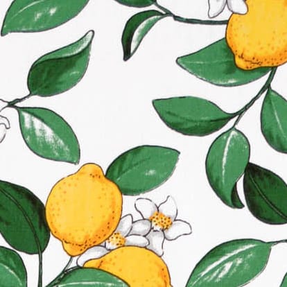 Tkanina "Lemon luck, biały Arvidssons Textil