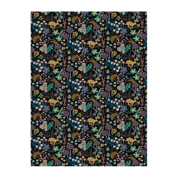 Tkanina Lyckeflykt - Czarny - Arvidssons Textil