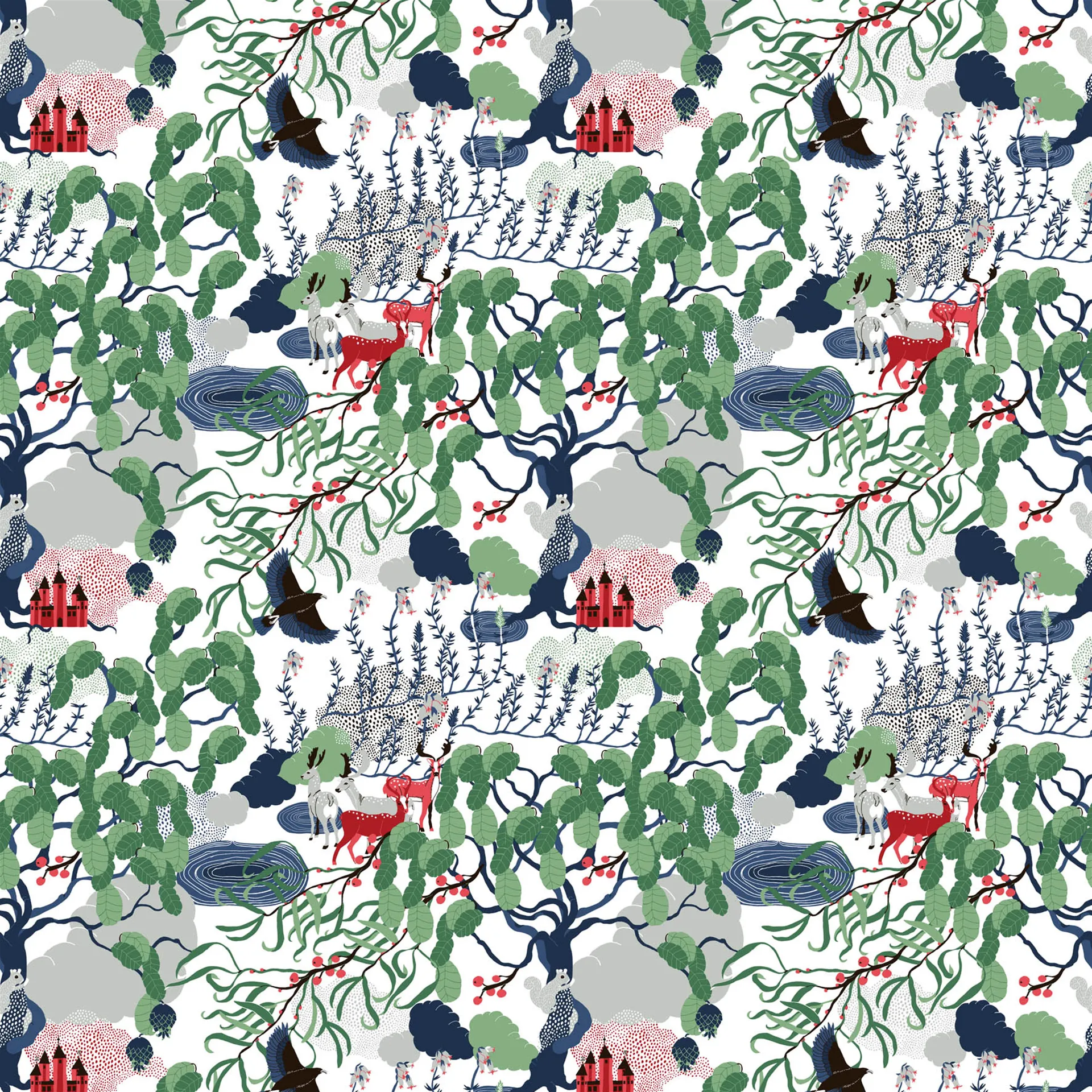 Tkanina Mimers brunn, Multi Arvidssons Textil