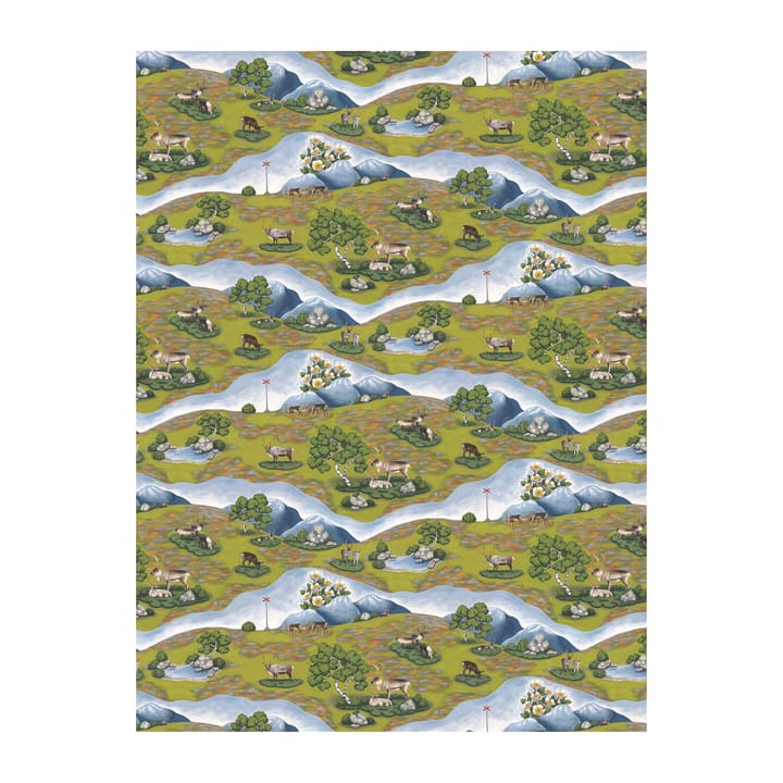 Tkanina Renvandring - Zielony - Arvidssons Textil