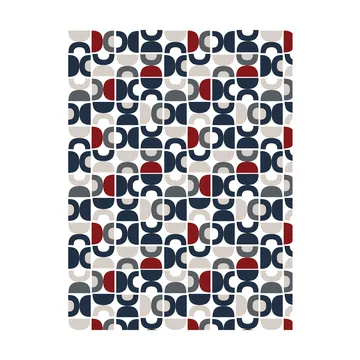 Tkanina Spiraldans - Niebieska - Arvidssons Textil