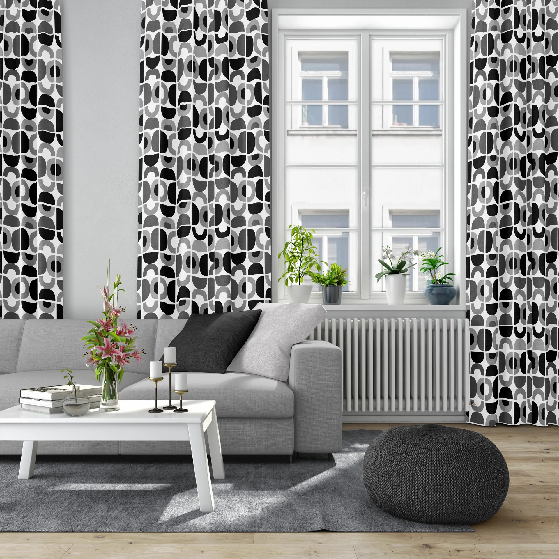 Tkanina Spiraldans, Szara Arvidssons Textil