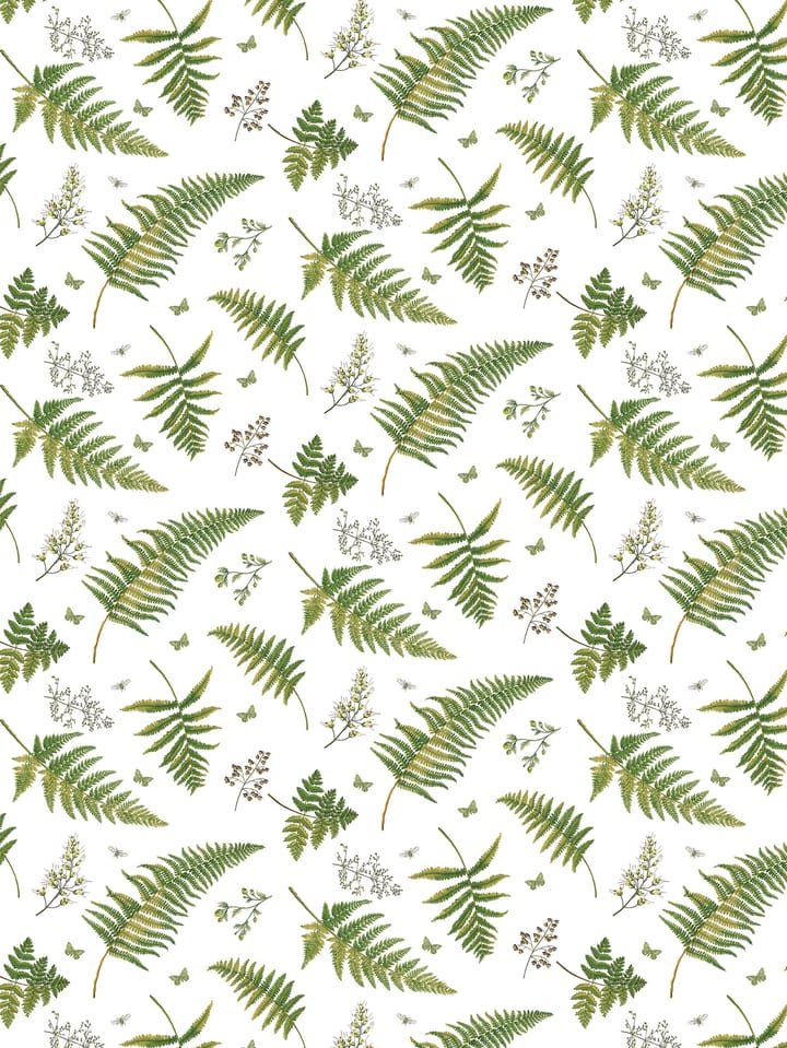 Tkanina z motywem paproci - Zielony - Arvidssons Textil