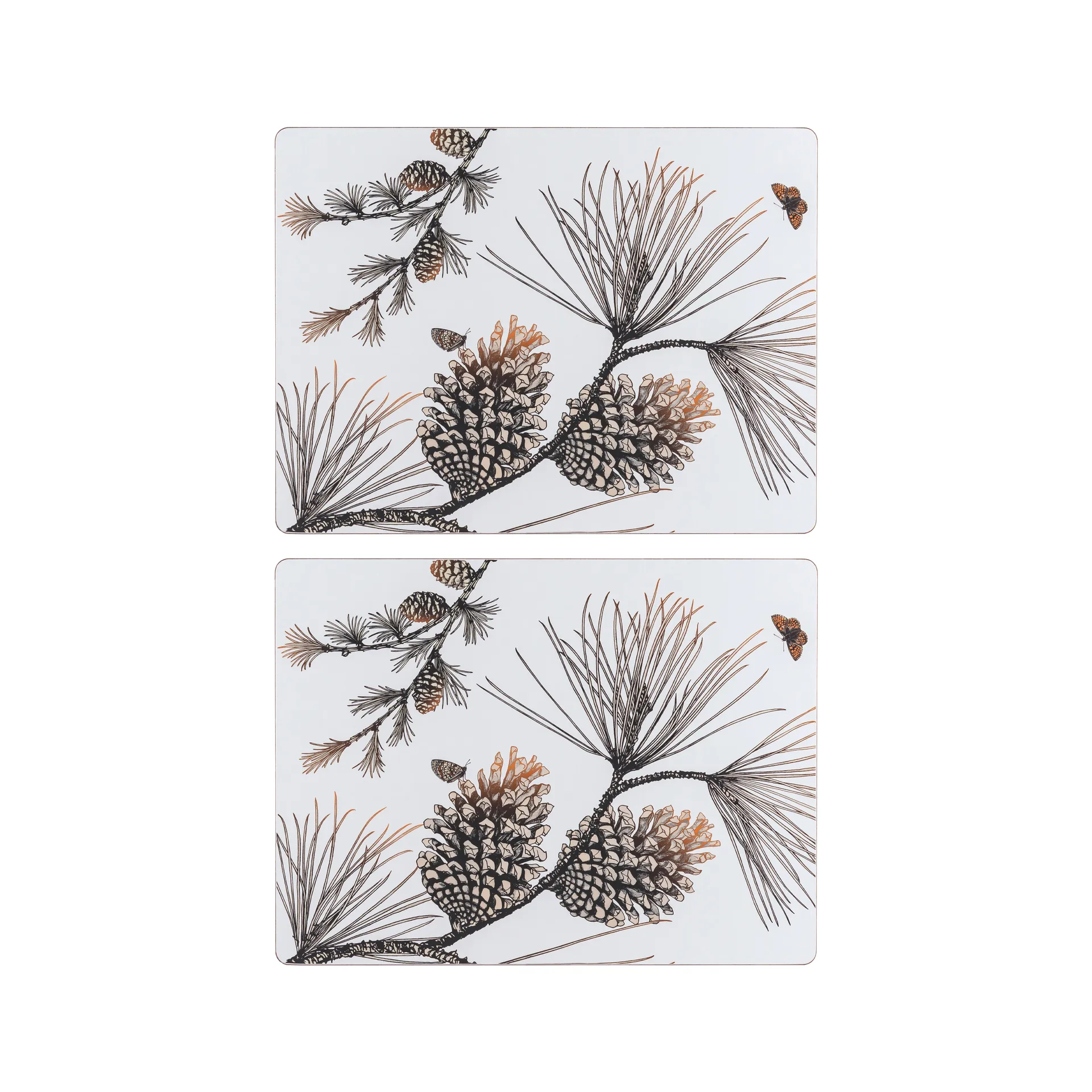 Mata stołowa Pine Cone 2-pak, Cotton white Åry Home