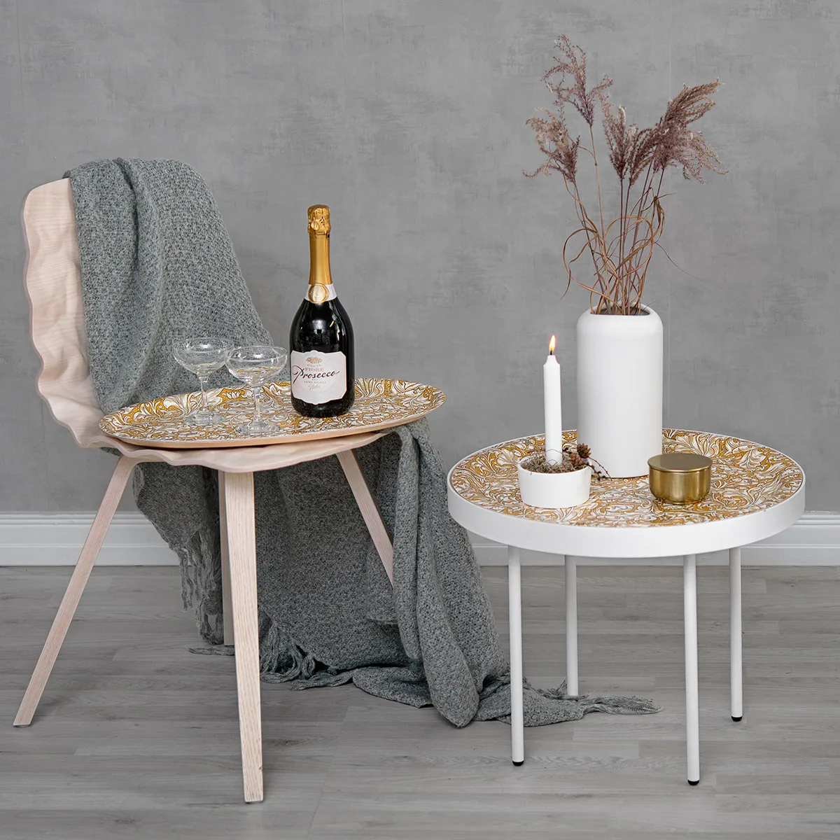 Taca owalna "Bachelor's Button, 50x28 cm Åry Home