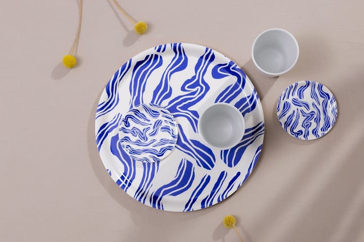 Taca Sudd Ø38 cm, Blue-white Åry Home