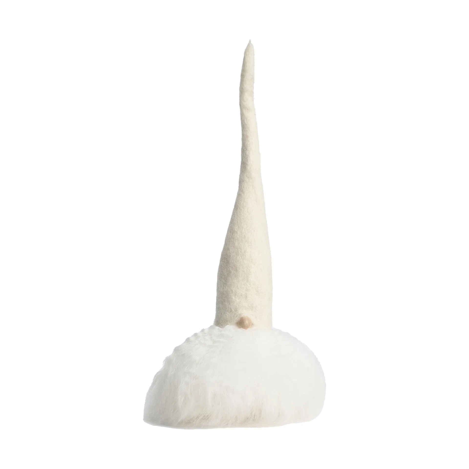 Skrzat z brodą, Biały/biały, mały Åsas tomtebod