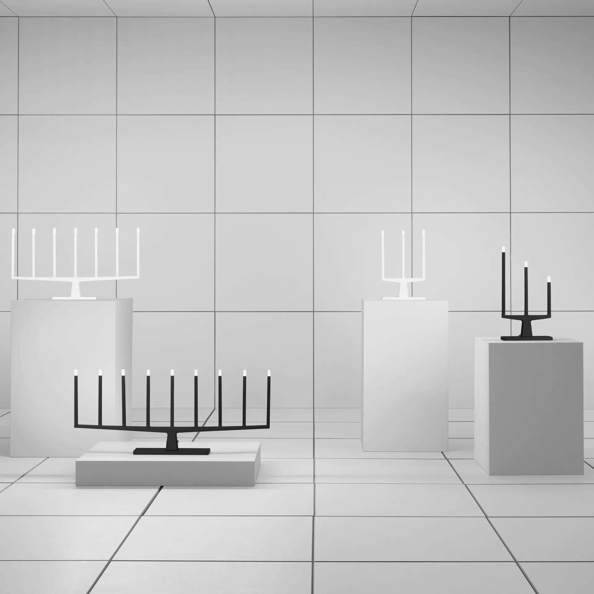 Adventure Świecznik adwentowy 3-ramienny, Biały Ateljé Lyktan