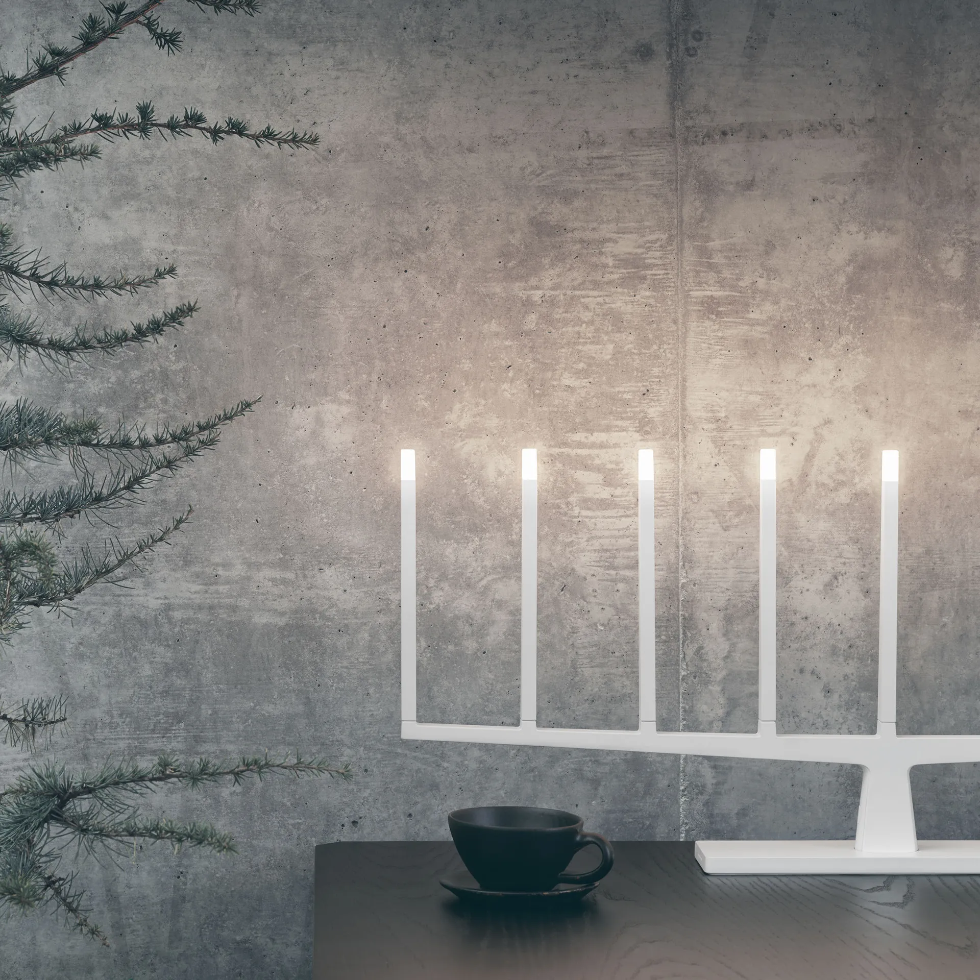 Adventure Świecznik adwentowy 9-ramienny, Biały Ateljé Lyktan