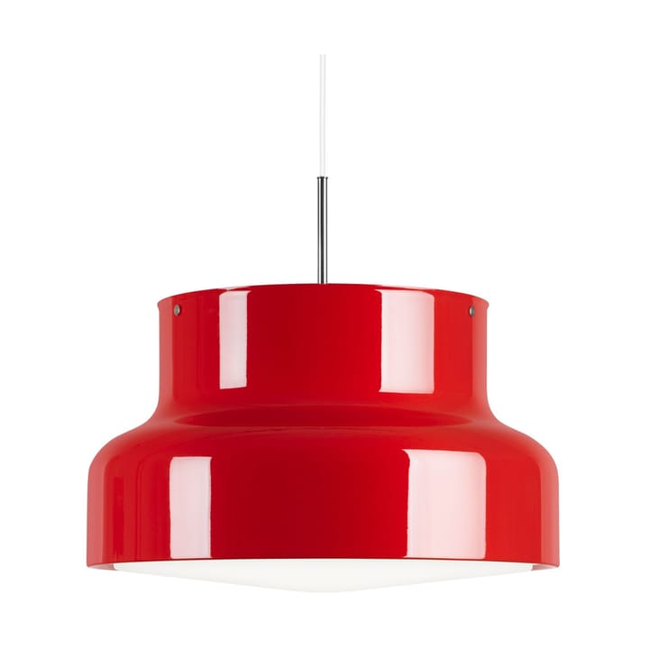 Lampa Bumling duża 600 mm - Czerwony-szkło opalowe - Ateljé Lyktan