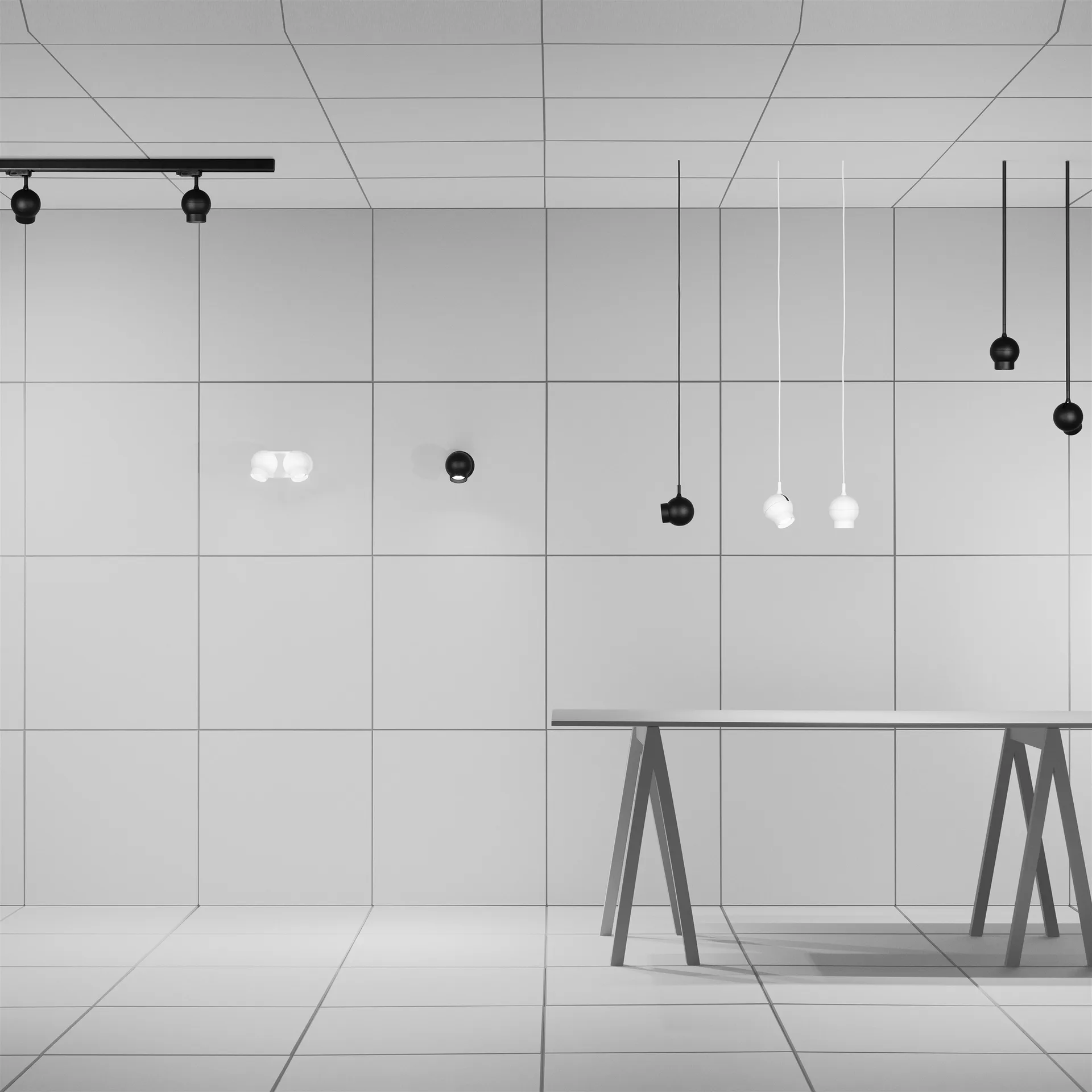 Lampa ścienna Ogle mini, biały Ateljé Lyktan