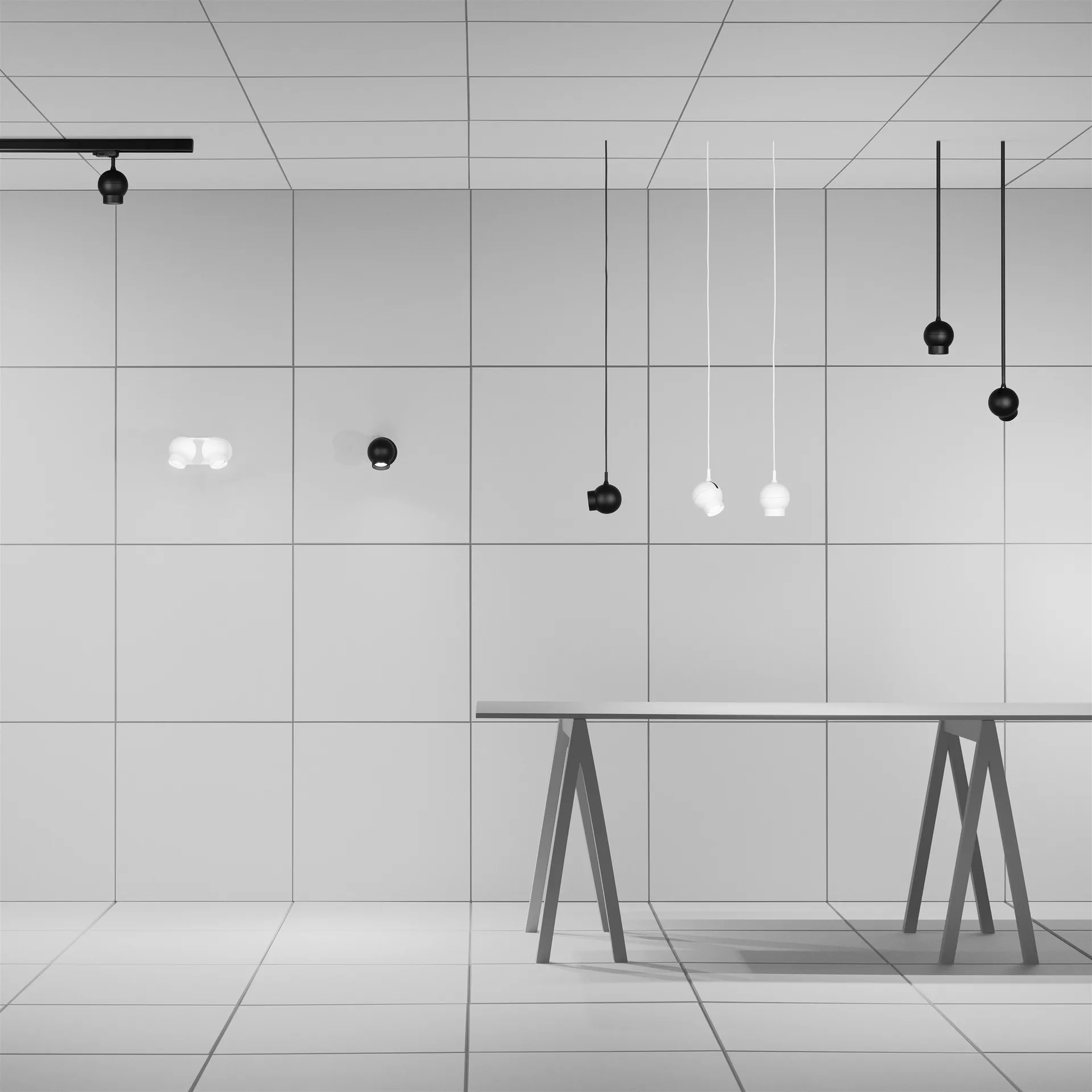 Lampa sufitowa Ogle mini, czarny Ateljé Lyktan