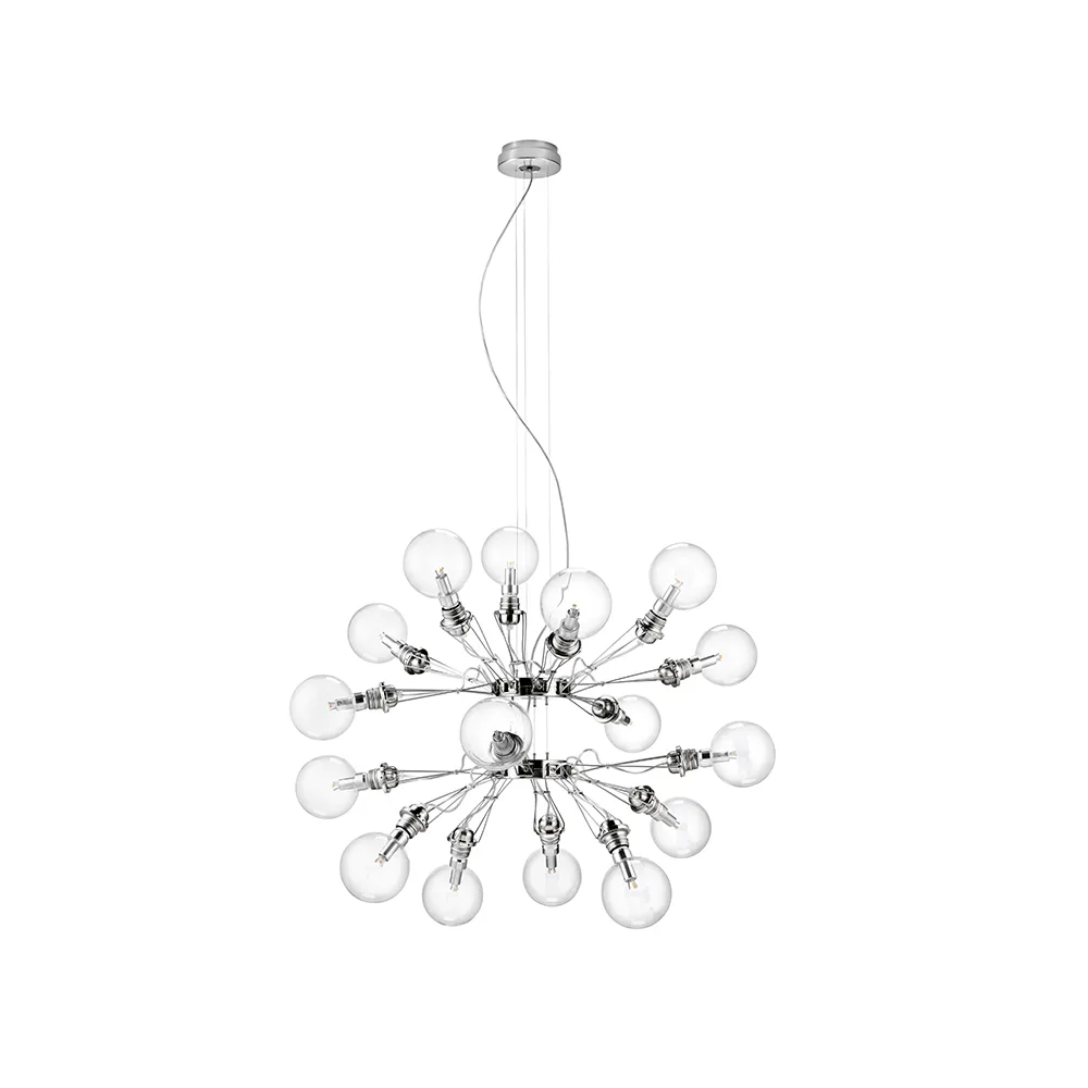 Matrix lampa wisząca, niklowane, 16-ramienny Ateljé Lyktan