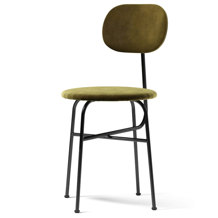 Afteroom - Krzesło do jadalni z czarnymi nogami i aksamitną tapicerką - City Velvet CA 7832/031 - Audo Copenhagen