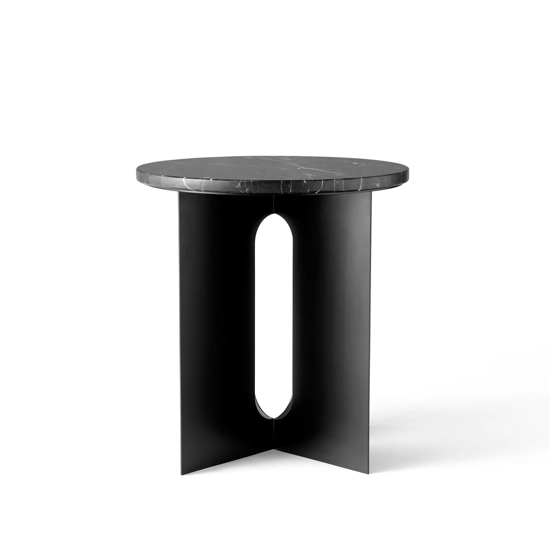 Androgyne blat do stolików bocznych, Czarny, Ø42 cm Audo Copenhagen