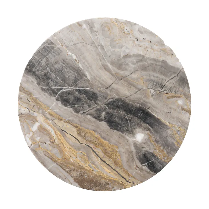 Androgyne blat do stolików bocznych - Grey galaxy, Ø42 cm - Audo Copenhagen