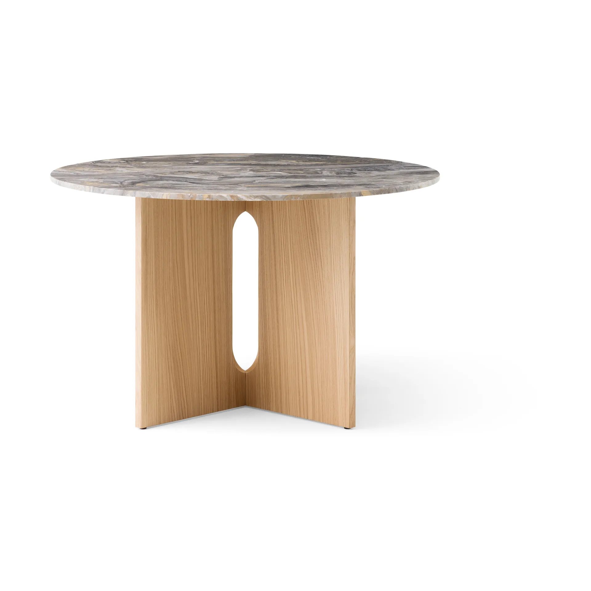 Androgyne stół, Grey galaxy-nieobrobiony dąb Audo Copenhagen