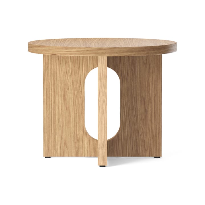 Androgyne stolik boczny Ø50 cm podstawa dębowa - Blat dębowy - Audo Copenhagen