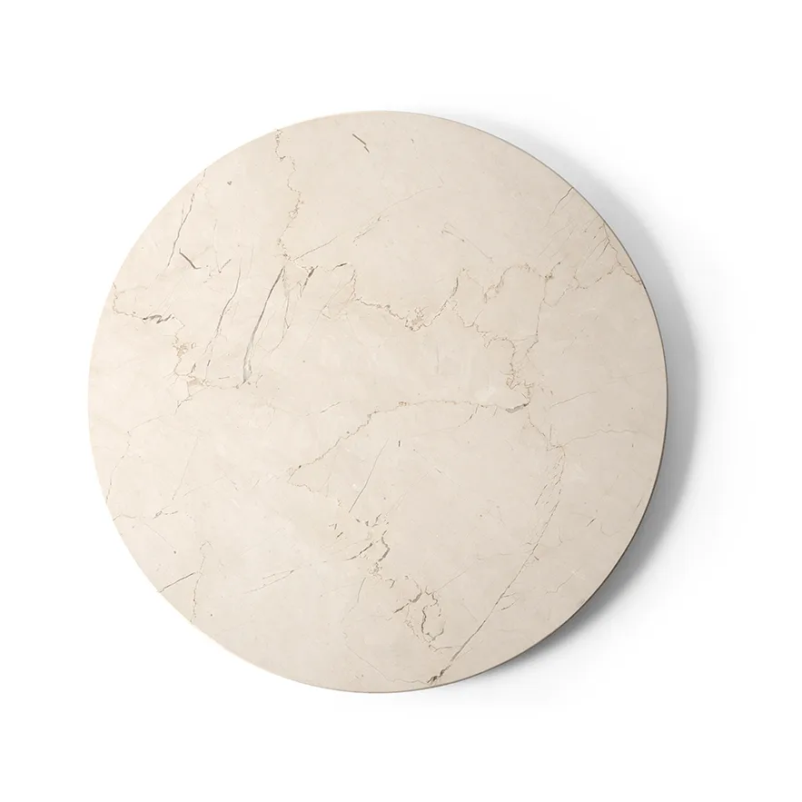 Androgyne stolik boczny, Calacatta Viola marmor-ivory stal, Ø42 cm Audo Copenhagen