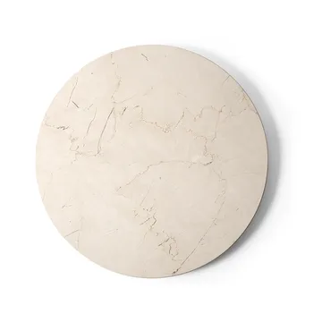 Androgyne stolik boczny - Calacatta Viola marmor-ivory stal, Ø42 cm - Audo Copenhagen