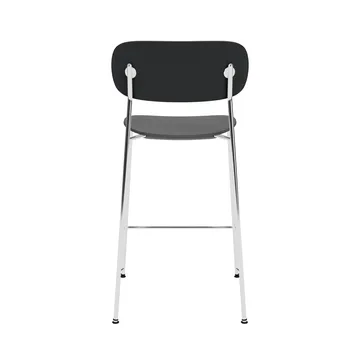Co Bar Chair hoker - Czarny dąb-chromowana stal, 65 cm - Audo Copenhagen