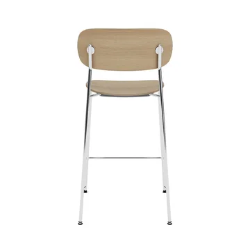 Co Bar Chair hoker - Dąb-chromowana stal, 65 cm - Audo Copenhagen