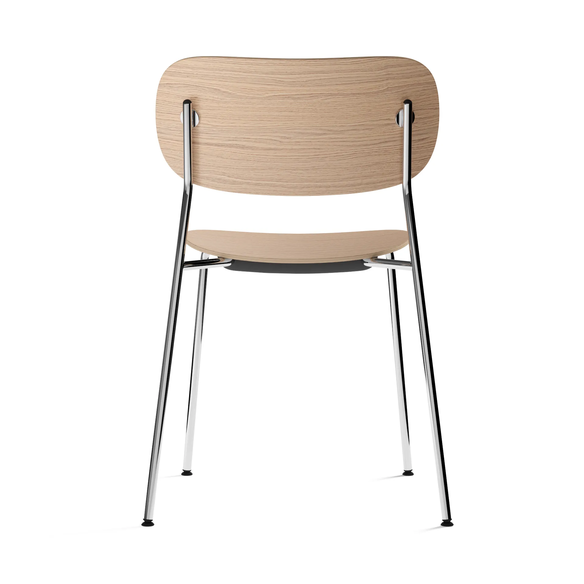 Co krzesło z chromowanymi nogami, Dąb Audo Copenhagen