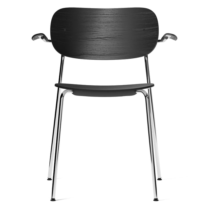 Co krzesło z podłokietnikiem i chromowanymi nogami - Czarny dąb - Audo Copenhagen
