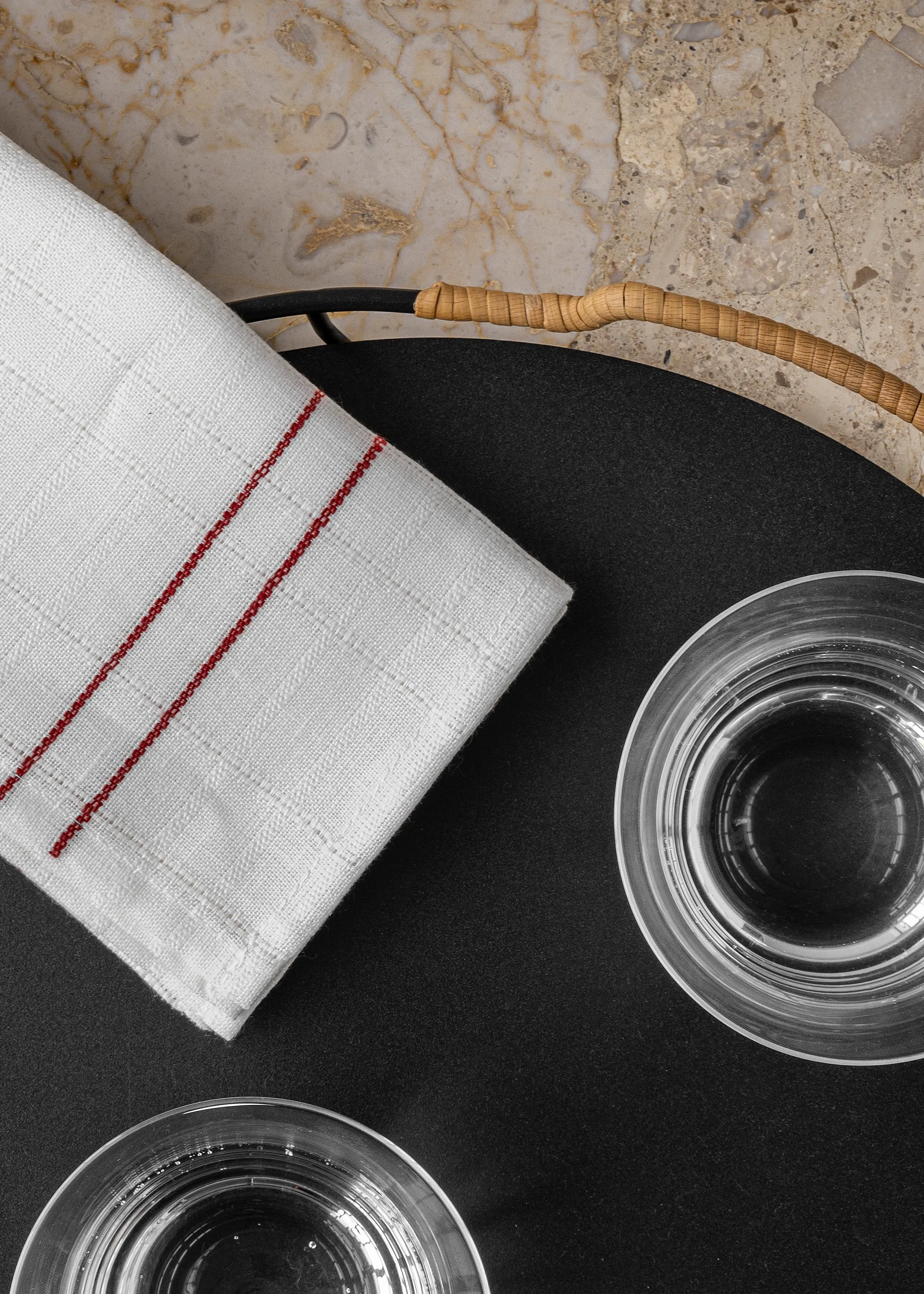 Cressida serwetka lniana 45x45 cm, Burnt sienna Audo Copenhagen