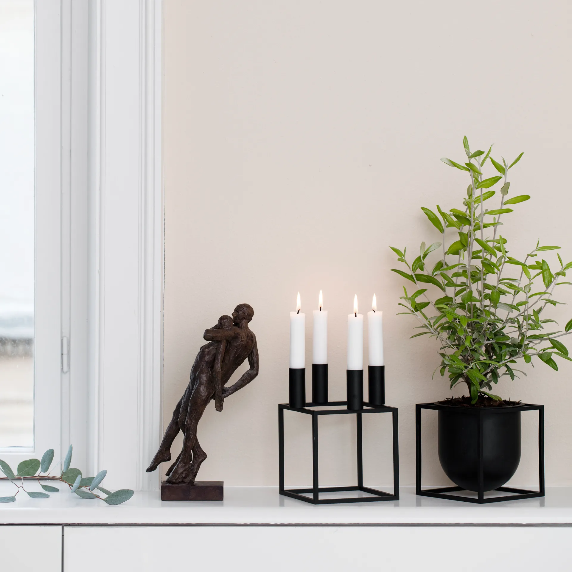 Donica Kubus 14 cm, Czarny Audo Copenhagen