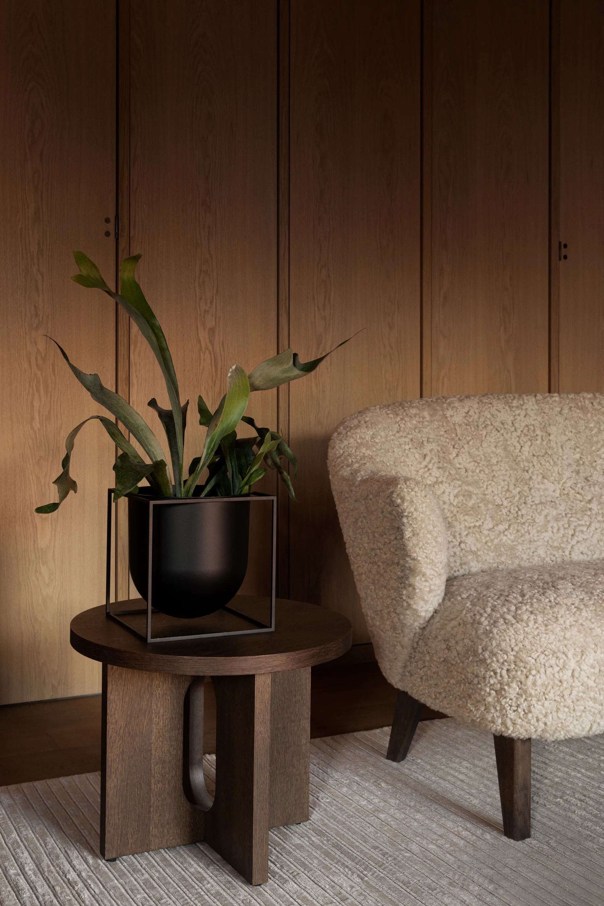 Donica Kubus 23 cm, Czarny Audo Copenhagen