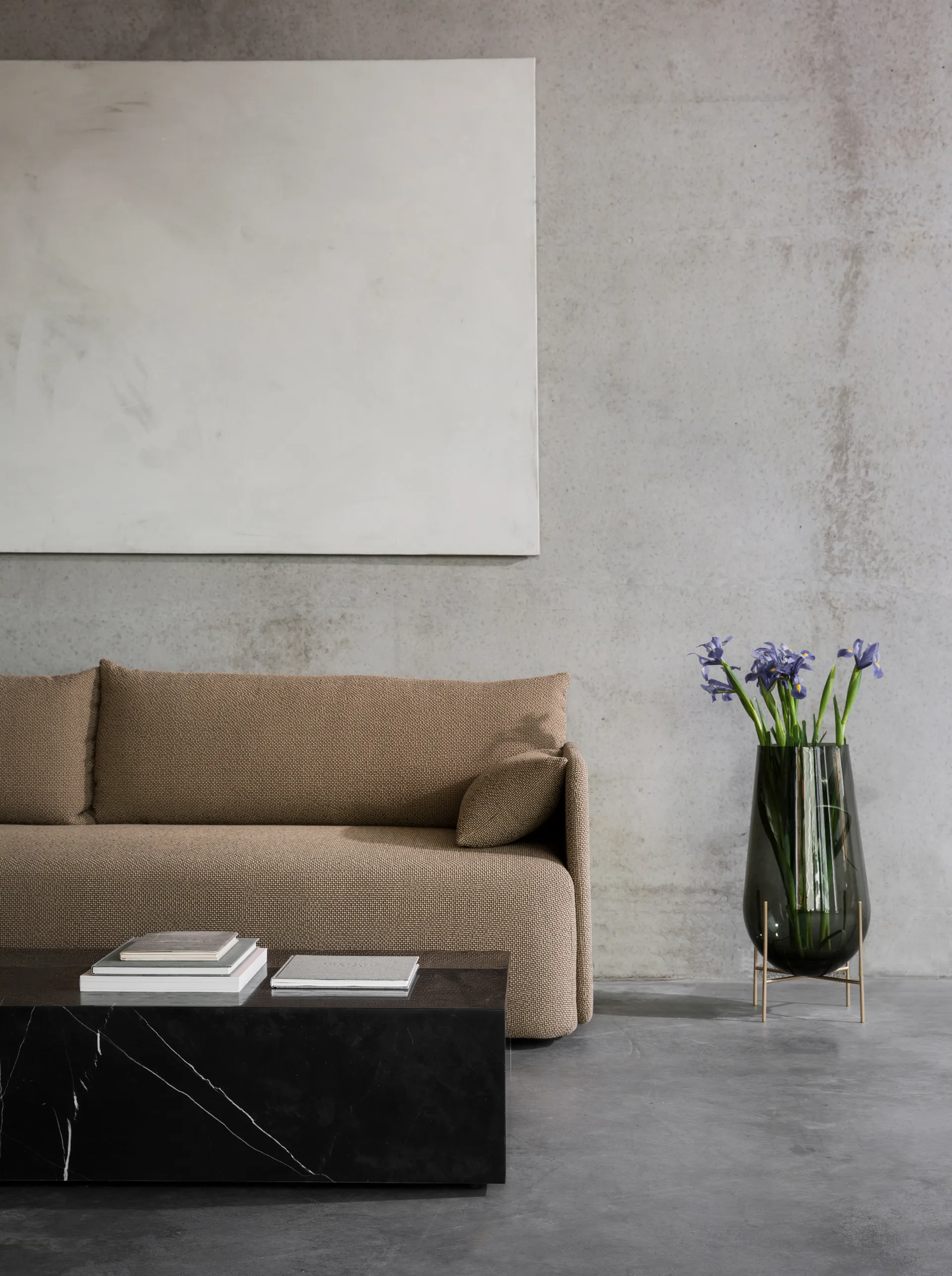 Échasse wazon, dymione szkło Audo Copenhagen