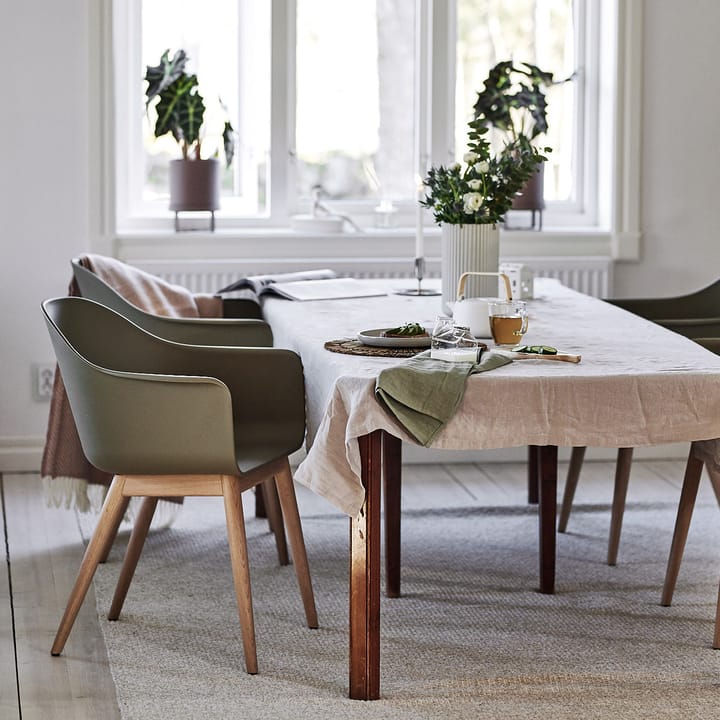Harbour podłokietniki krzesła w kolorze dębu, olive Audo Copenhagen
