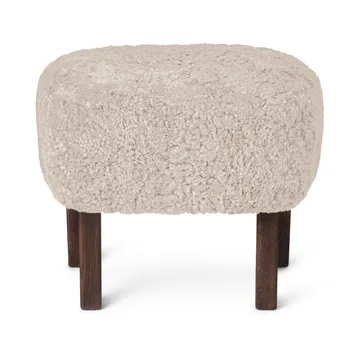 Ingeborg ottoman - Owcza skóra moonlight-noga wędzony dąb - Audo Copenhagen