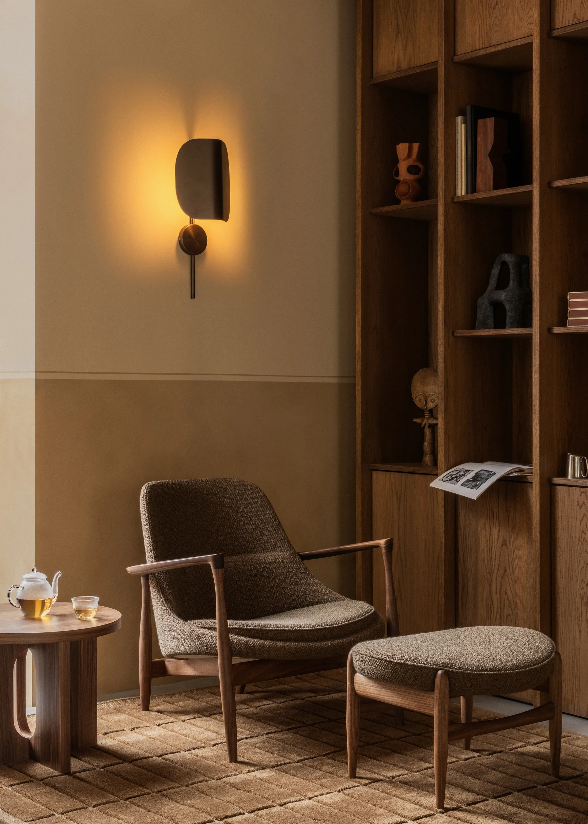 Kinkiet Wing, Bronzed aluminium, 47 cm Audo Copenhagen