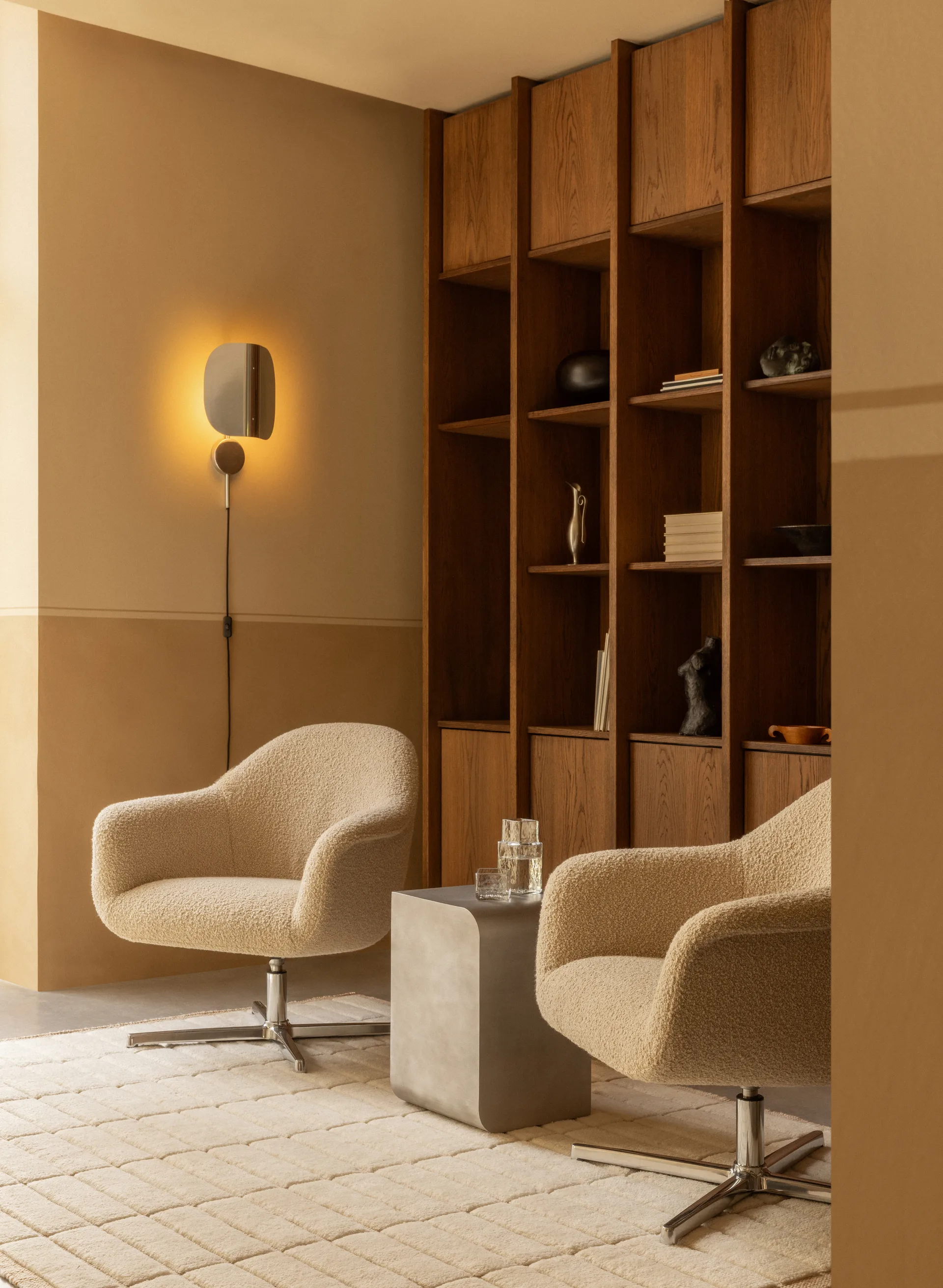 Kinkiet Wing, Polished aluminium, 47 cm Audo Copenhagen