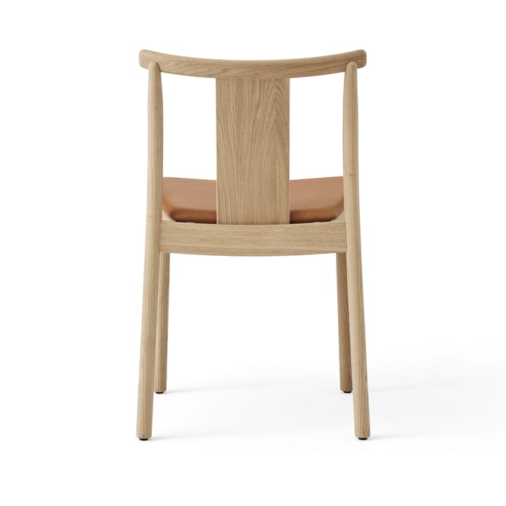 Krzesło Merkur z poduszką, Oak- Dakar 0250 cognac Audo Copenhagen