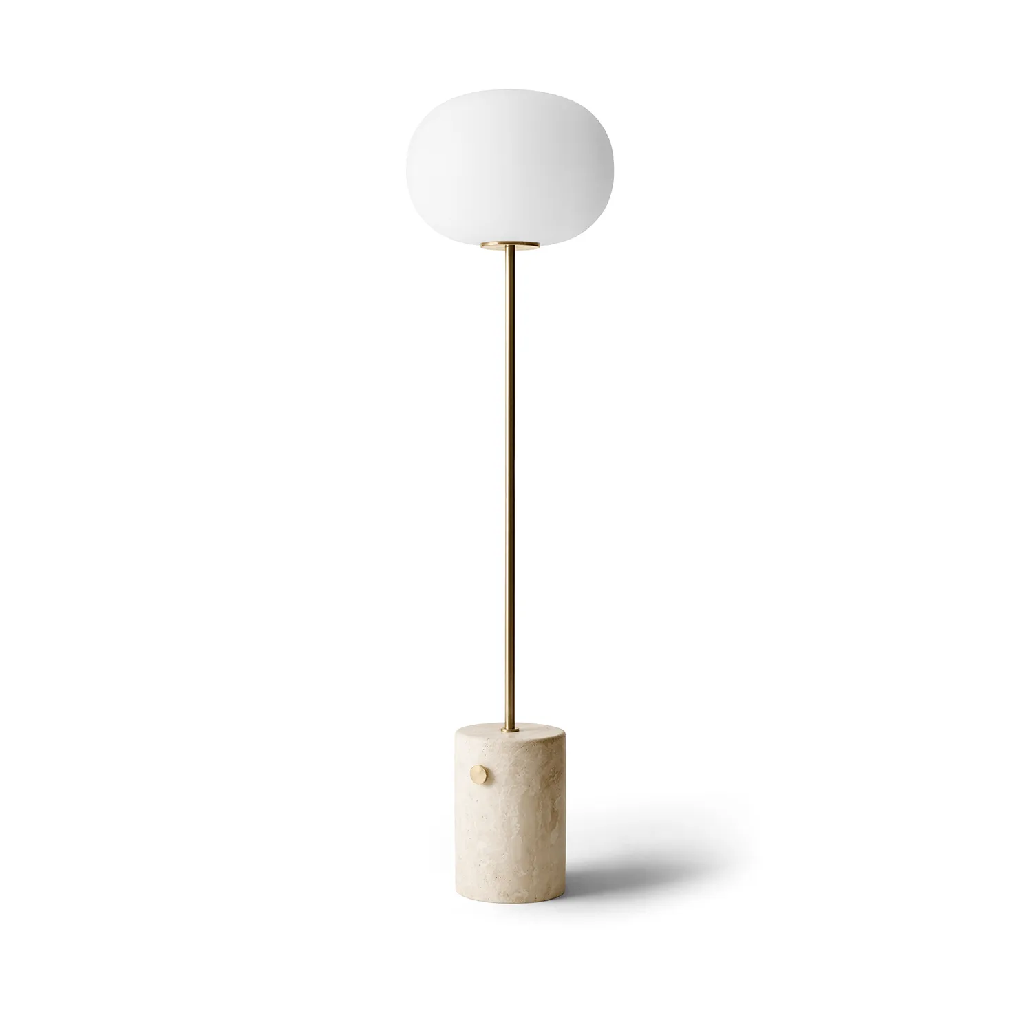 Lampa podłogowa JWDA, Trawertyn-szczotkowany mosiądz, 130 cm Audo Copenhagen