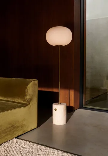 Lampa podłogowa JWDA - Trawertyn-szczotkowany mosiądz, 130 cm - Audo Copenhagen