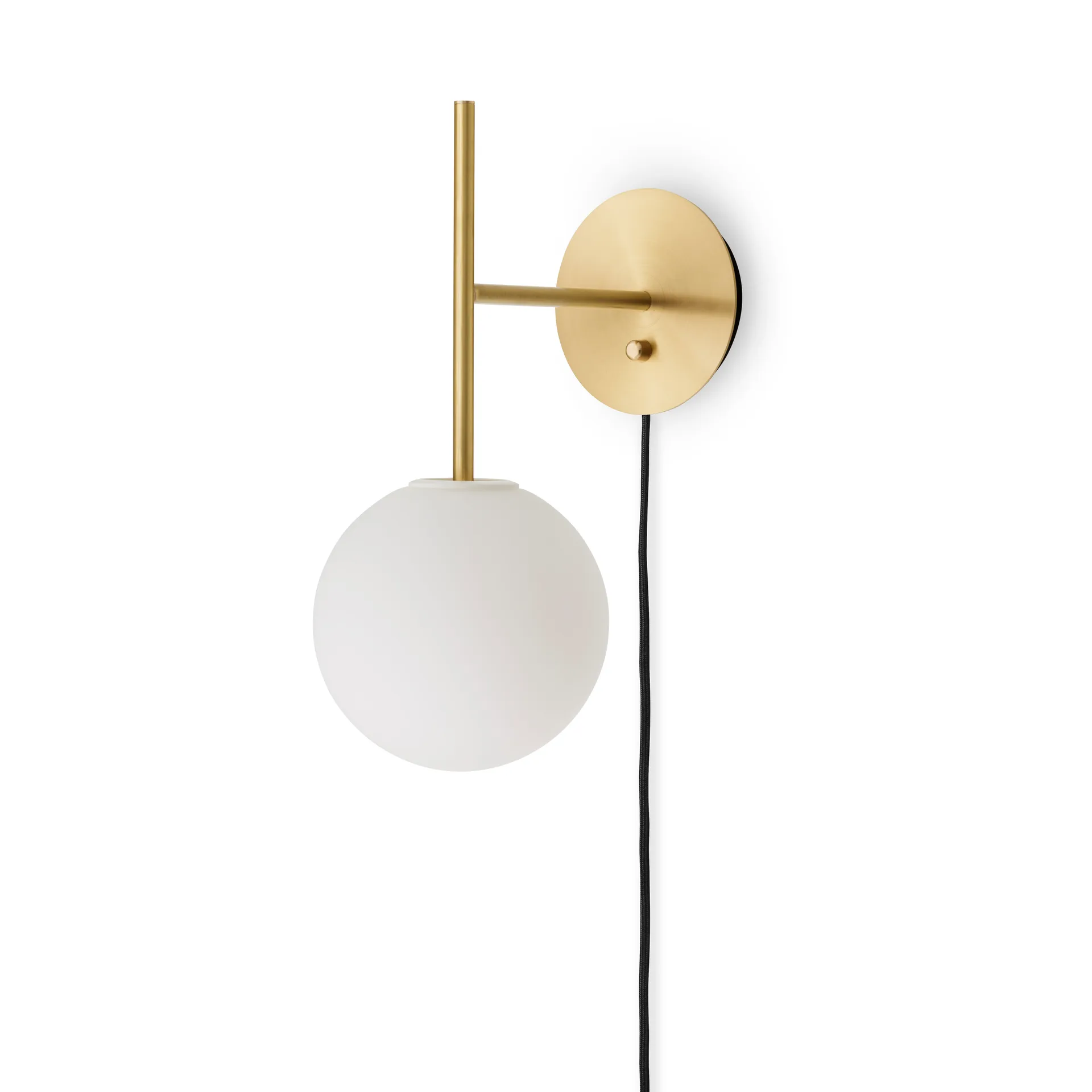 Lampa ścienna TR Bulb Suspended, Brushed brass Audo Copenhagen