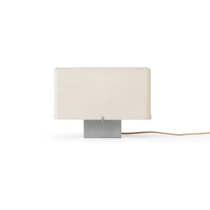 Lampa stołowa Nonna 24 cm - Szczotkowane aluminium-piaskowy - Audo Copenhagen