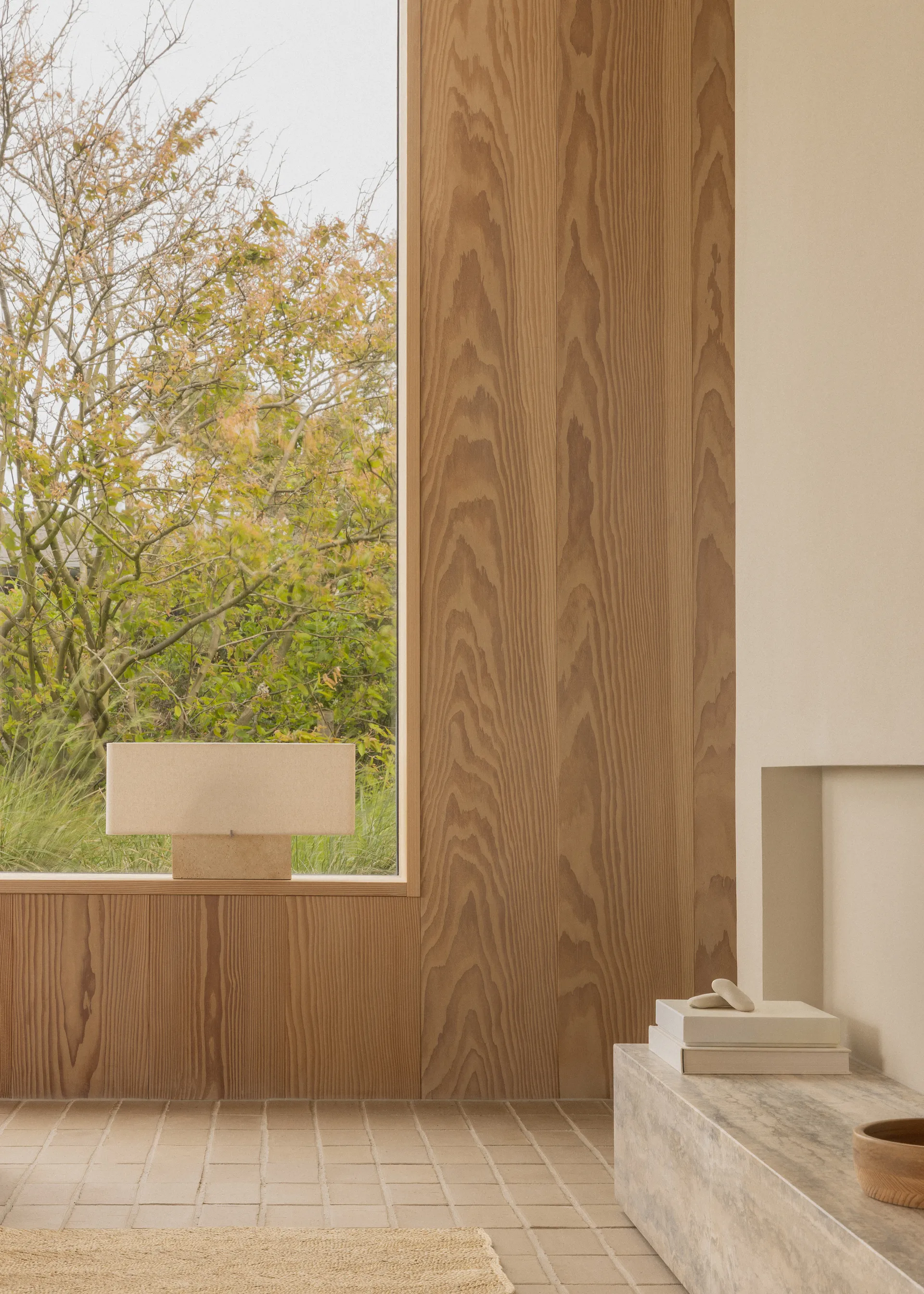 Lampa stołowa Nonna 30 cm, Travertyn-piaskowy Audo Copenhagen