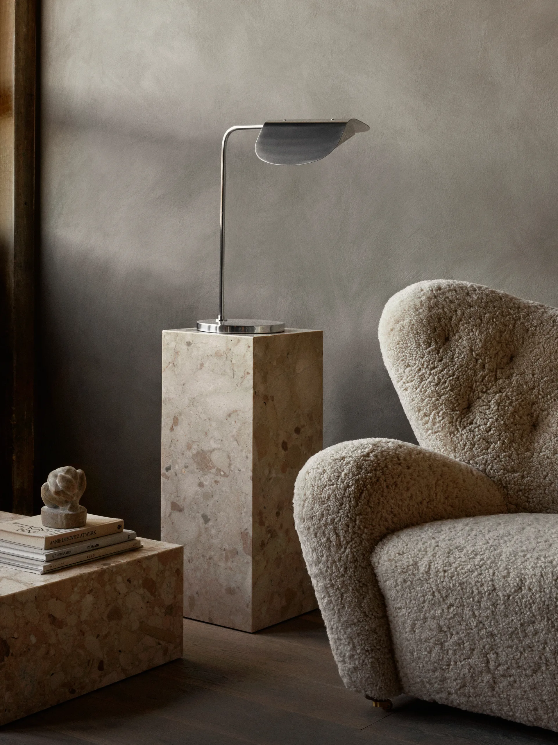 Lampa stołowa Wing 56 cm, Aluminium Audo Copenhagen