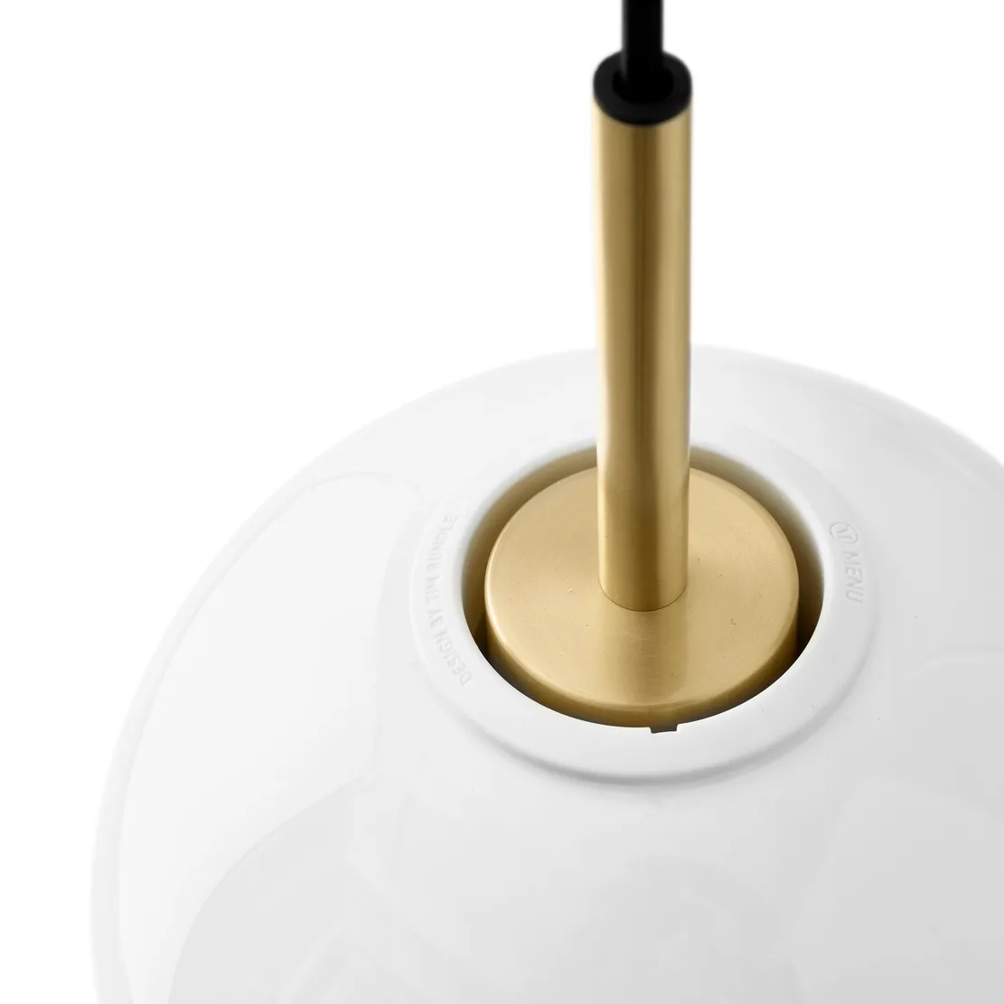 Lampa sufitowa TR mosiądz, Jasne szkło opalowe Audo Copenhagen