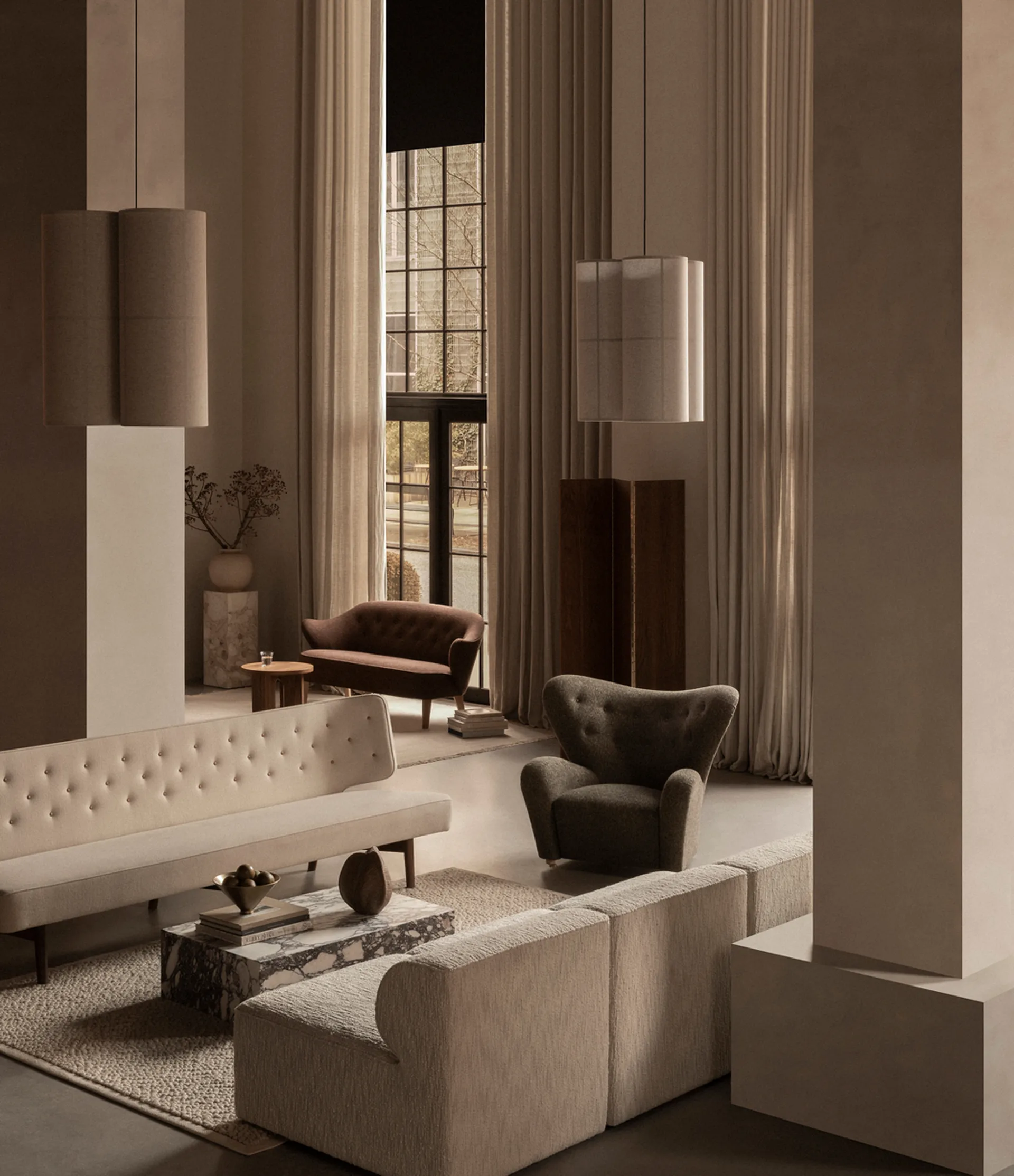 Lampa wisząca Hashira Cluster raw, 45 cm Audo Copenhagen