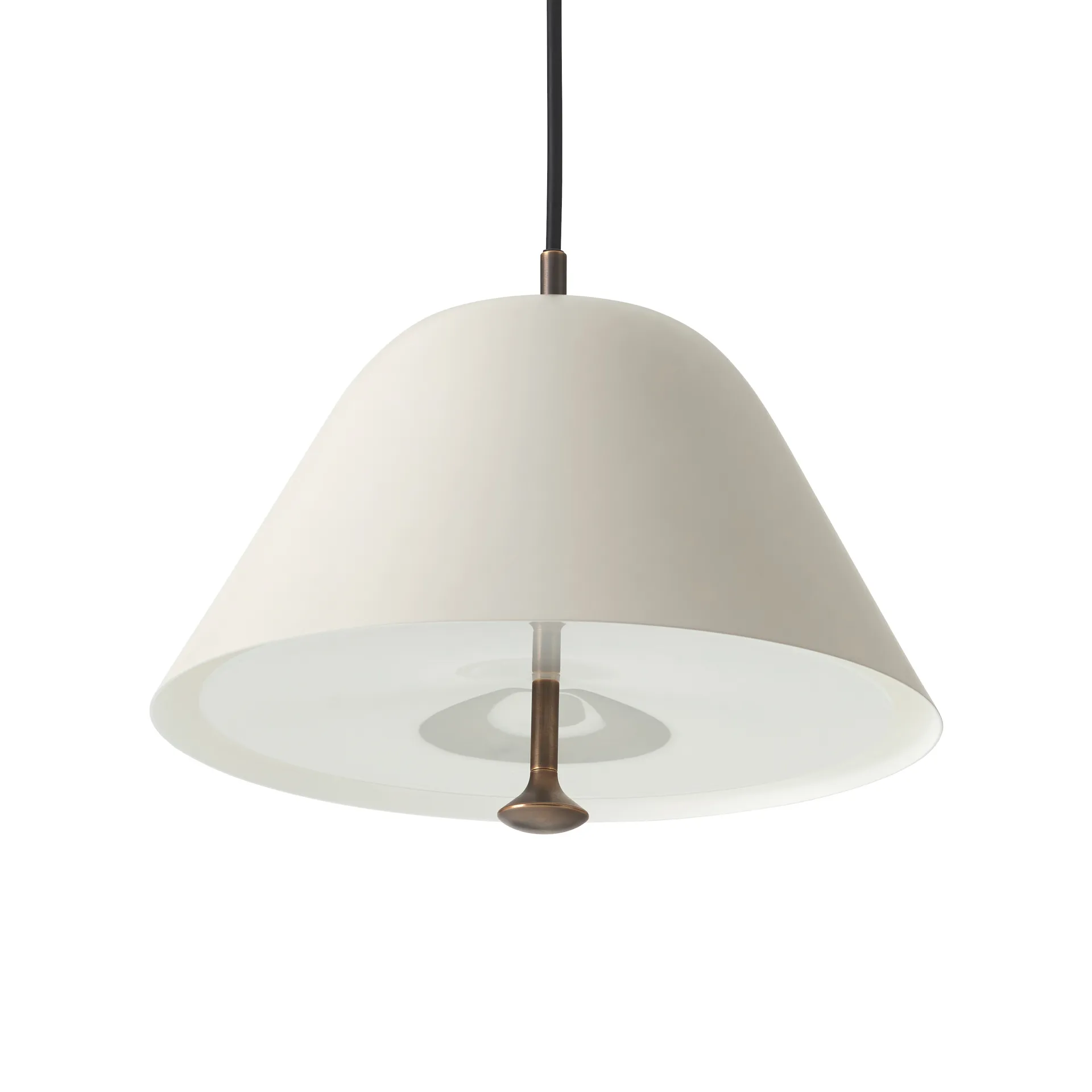 Lampa wisząca Levitate Ø28 cm, Szaro-mosiężny Audo Copenhagen
