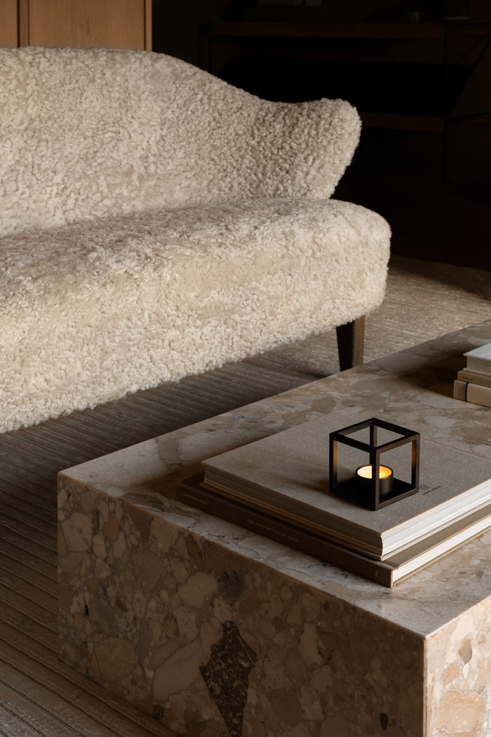 Lampion na świecę Kubus, czarny Audo Copenhagen